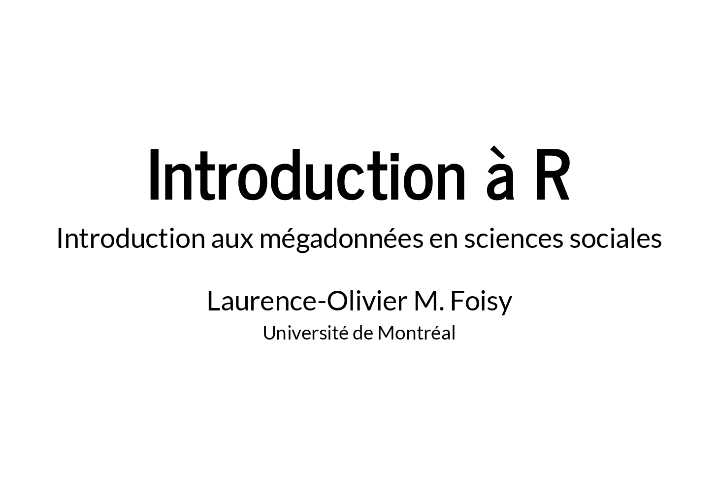 Aperçu du cours 2