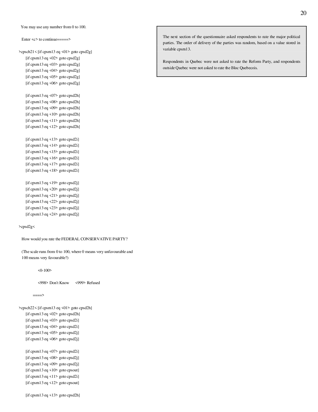 Codebook 1993, page 20