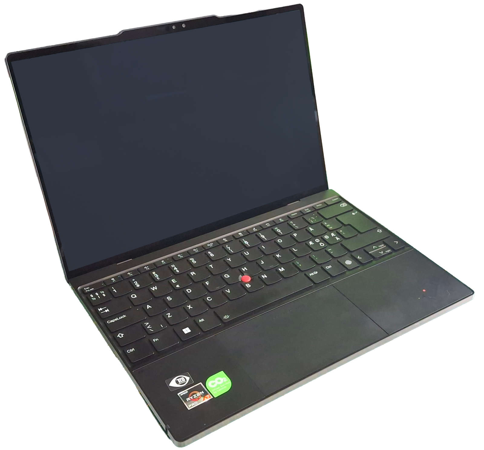 Un ordinateur portable ThinkPad ouvert